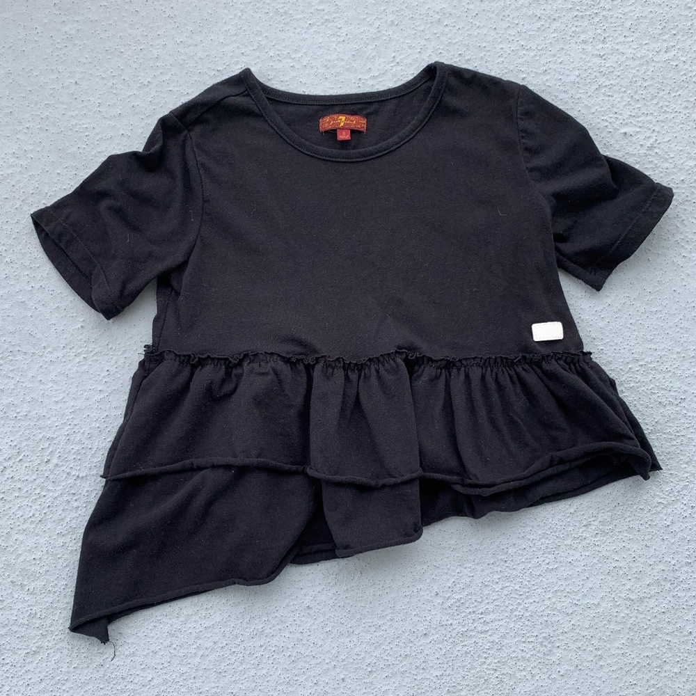 Asymmetrical Ruffle Top